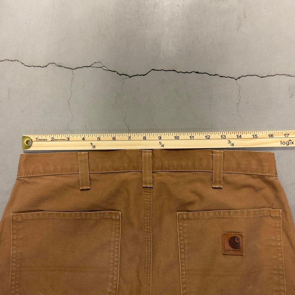 Vintage tan Carhartt dungaree carpenter work pants - Picture 3 of 6